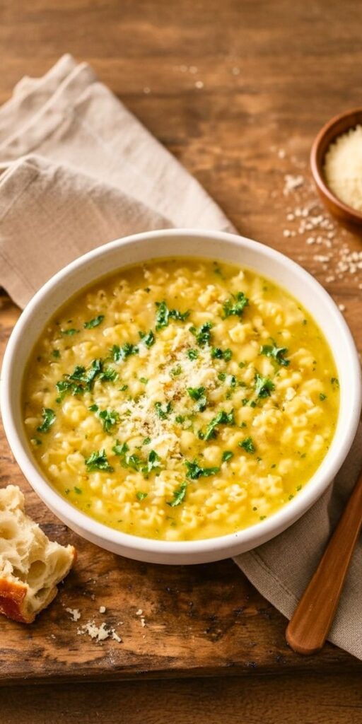 Italian Pastina Penicillin Soup Recipe