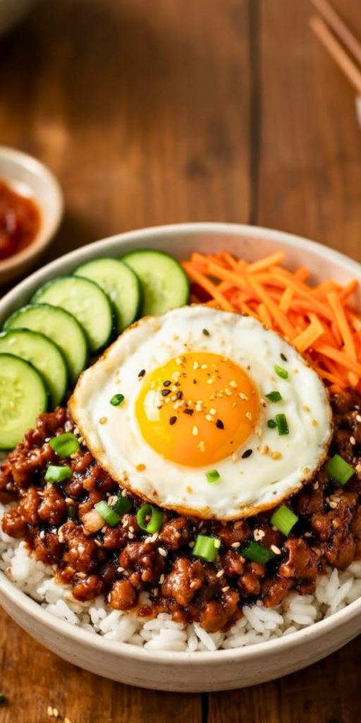 Korean Beef Bowls Ground Beef Bulgogi Recipes