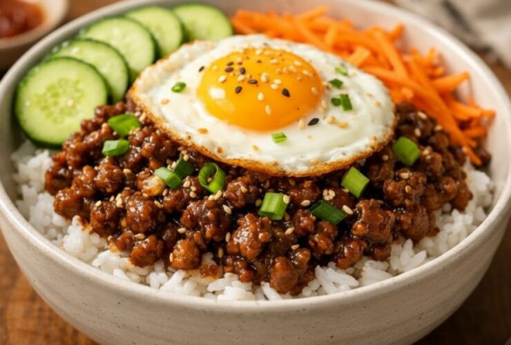 Korean Beef Bowls Ground Beef Bulgogi Recipes