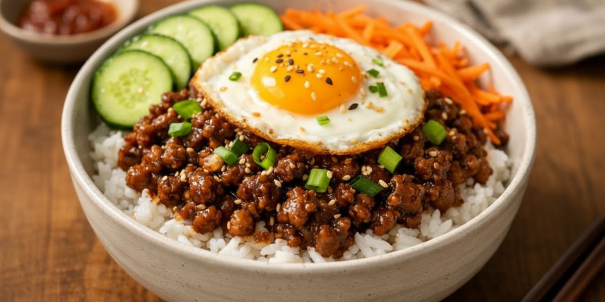 Korean Beef Bowls Ground Beef Bulgogi Recipes