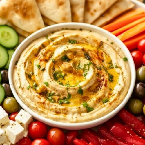 Mediterranean Hummus Platter Recipe