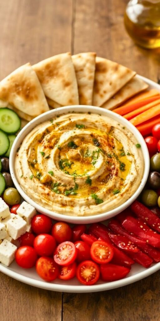 Mediterranean Hummus Platter Recipe