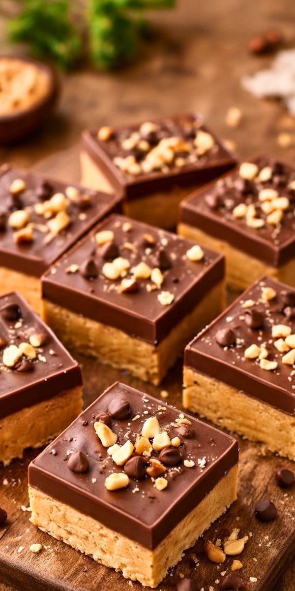 No-Bake Chocolate Peanut Butter Bars Recipe - Dive Crave