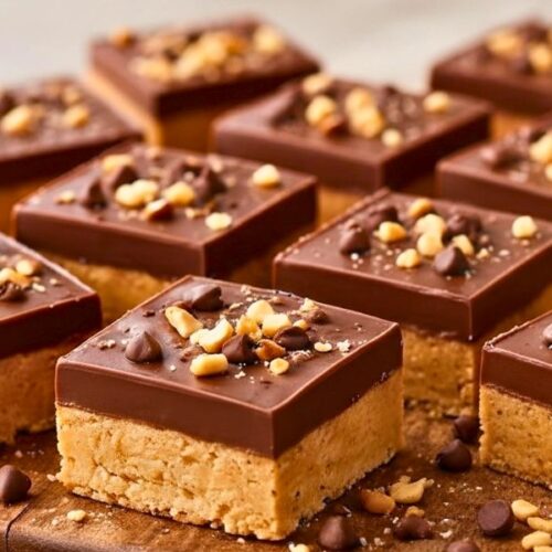 No-Bake Chocolate Peanut Butter Bars Recipe