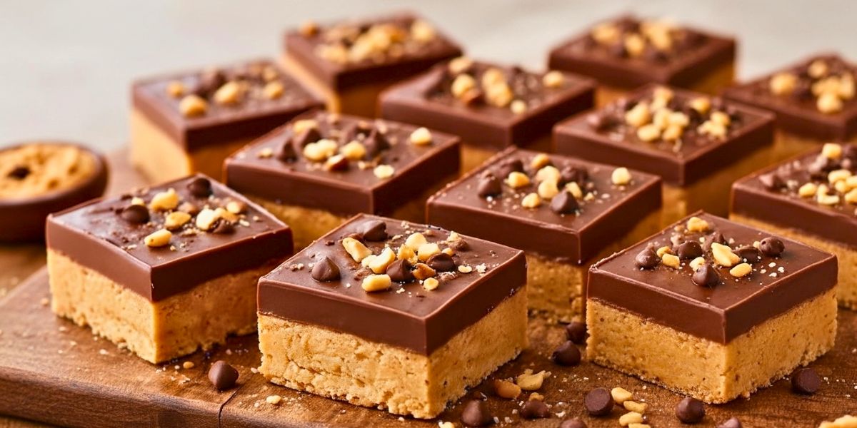 No-Bake Chocolate Peanut Butter Bars Recipe