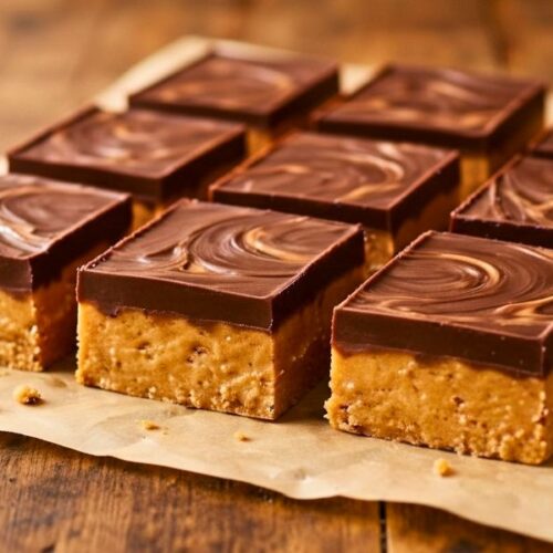 No Bake Peanut Butter Chocolate Bars Recipe