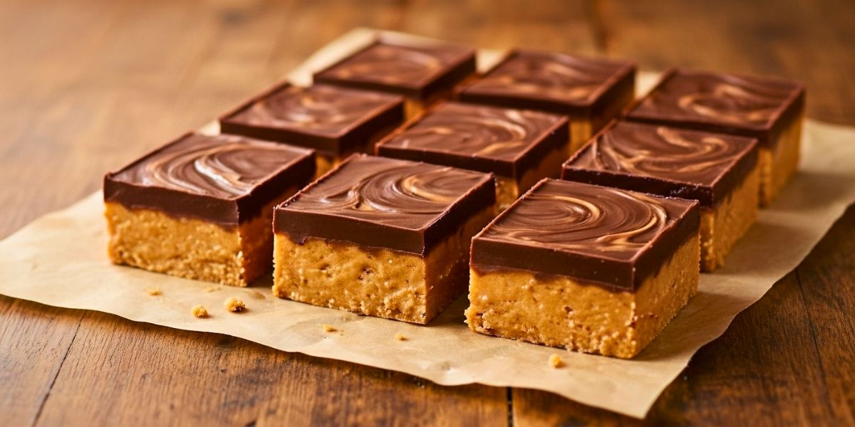 No Bake Peanut Butter Chocolate Bars Recipe