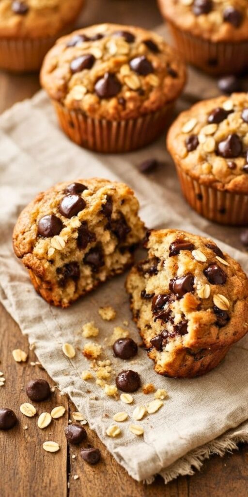 Oatmeal Chocolate Chip Muffins Recipe