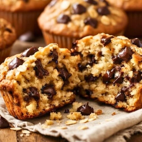 Oatmeal Chocolate Chip Muffins Recipe