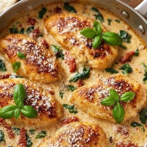 One Pot Creamy Tuscan Chicken Recipe