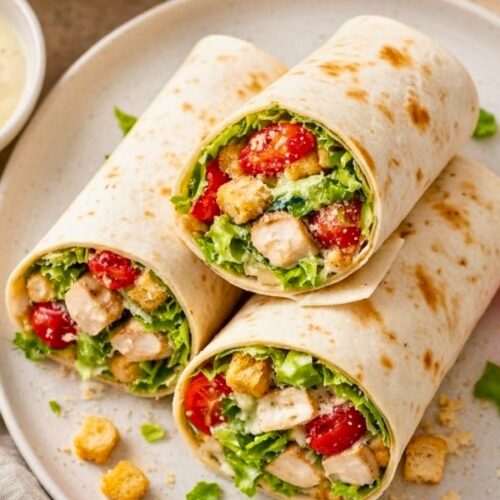 Quick Chicken Caesar Wraps Recipe