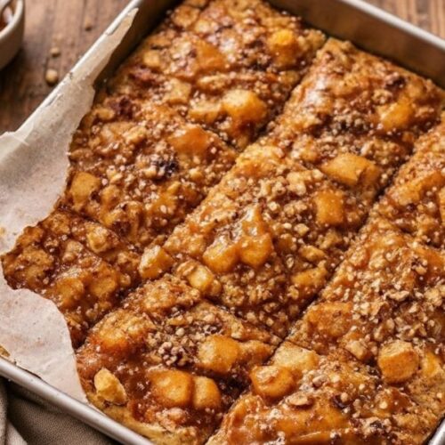 Salted Caramel Apple Pie Bars Recipe