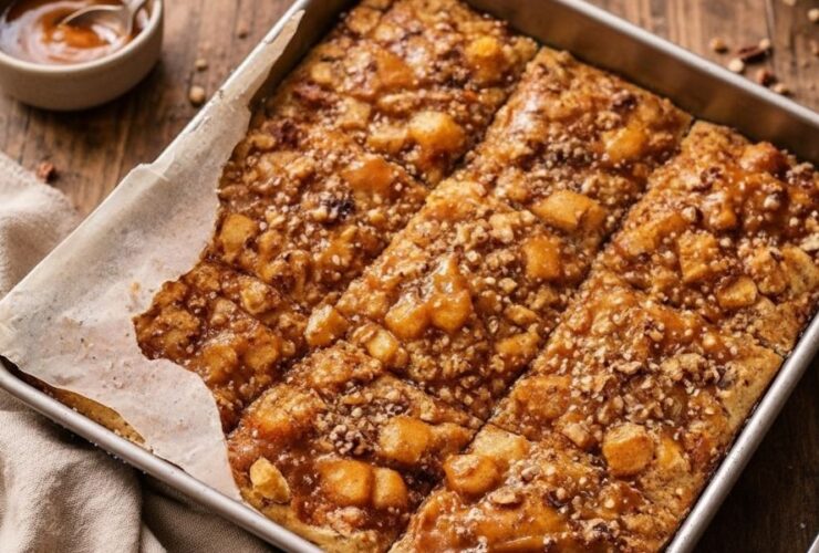 Salted Caramel Apple Pie Bars Recipe