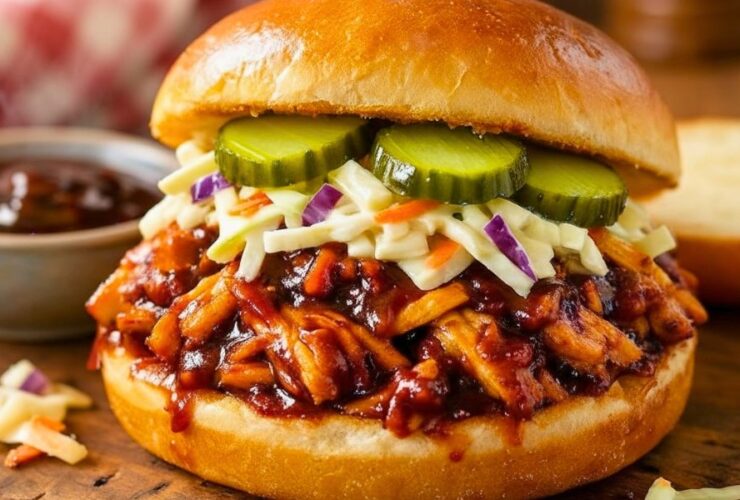 Slow Cooker Bbq Pulled Chicken Sandwiches Recipe