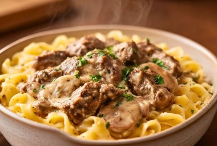 Slow Cooker Beef Stroganoff Recipe