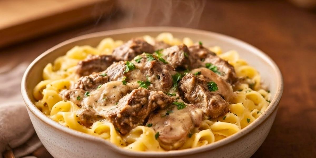 Slow Cooker Beef Stroganoff Recipe