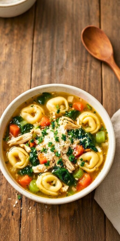 Slow Cooker Chicken Tortellini Soup Recipe