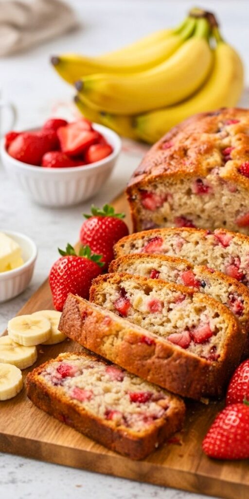 Strawberry Banana Bread Recipe