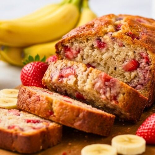 Strawberry Banana Bread Recipe