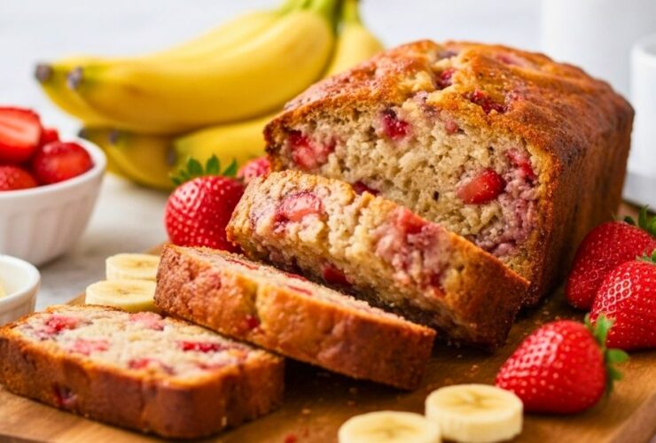 Strawberry Banana Bread Recipe