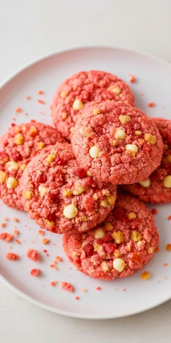 Strawberry Crunch Cookies Recipe