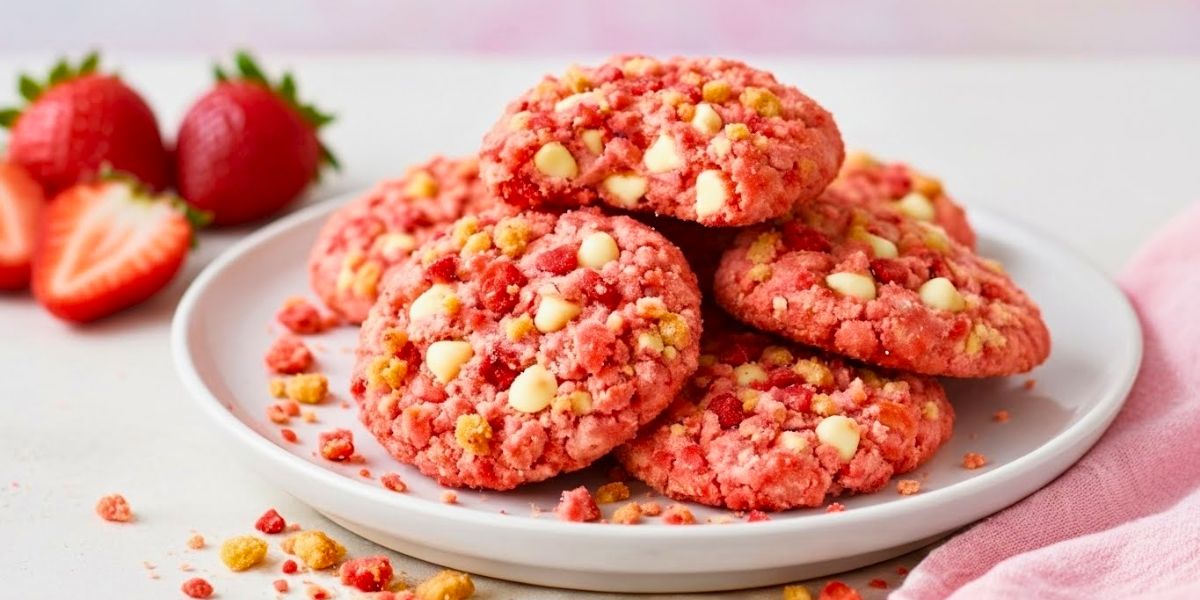 Strawberry Crunch Cookies Recipe