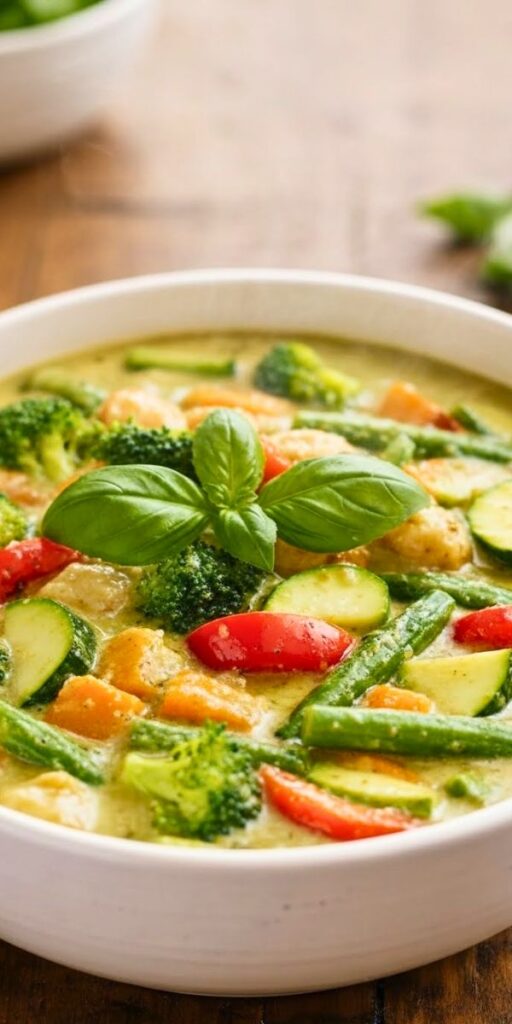 Thai Green Curry With Vegetables Recipe