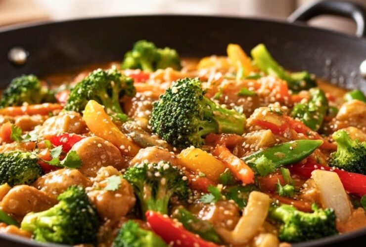 Vegetable Stir Fry Peanut Sauce Recipe