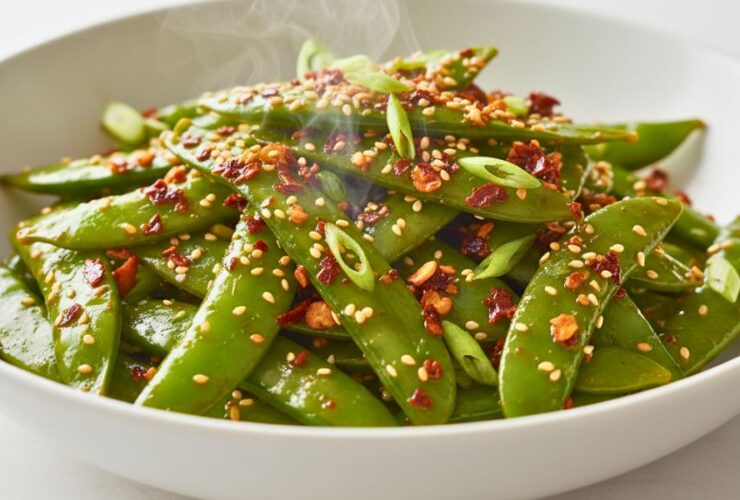 Chili Crisp Snap Pea Salad Recipe