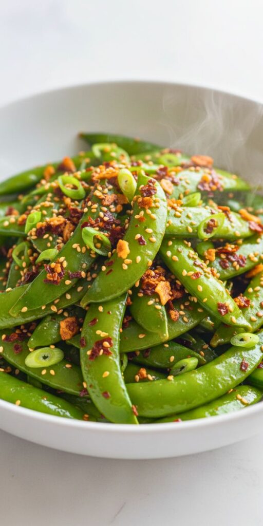 Chili Crisp Snap Pea Salad Recipe