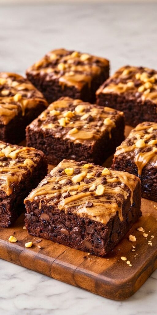 Chocolate Peanut Butter Chewy Cake Recipe