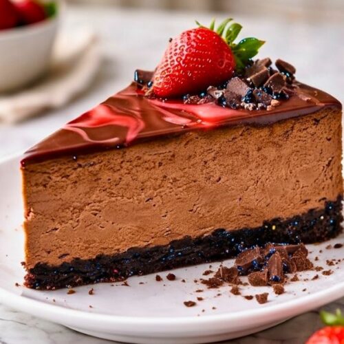 Chocolate Strawberry Swirl Cheesecake Recipe