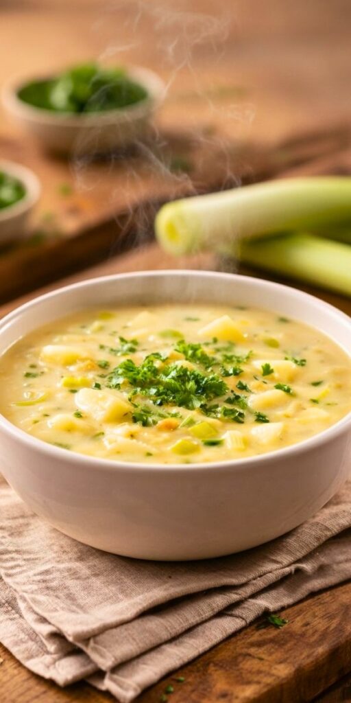 Classic Leek and Potato Soup Easy British Recipe