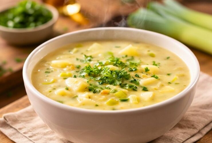 Classic Leek and Potato Soup Easy British Recipe