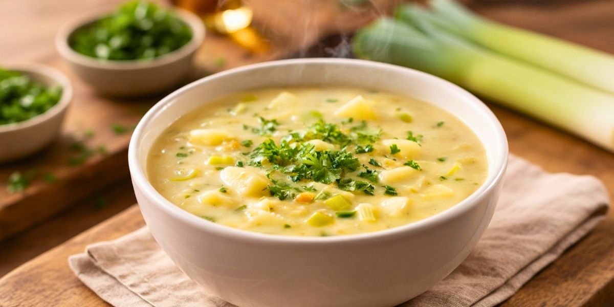 Classic Leek and Potato Soup Easy British Recipe