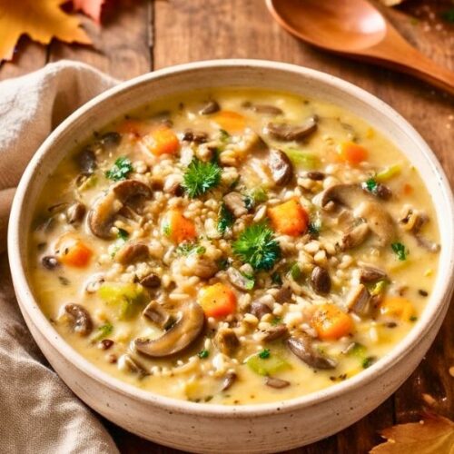 Cozy Autumn Wild Rice Soup Recipe