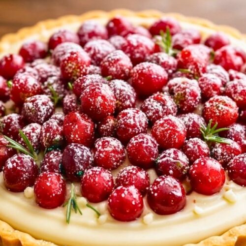 Cranberry White Chocolate Tart Recipe