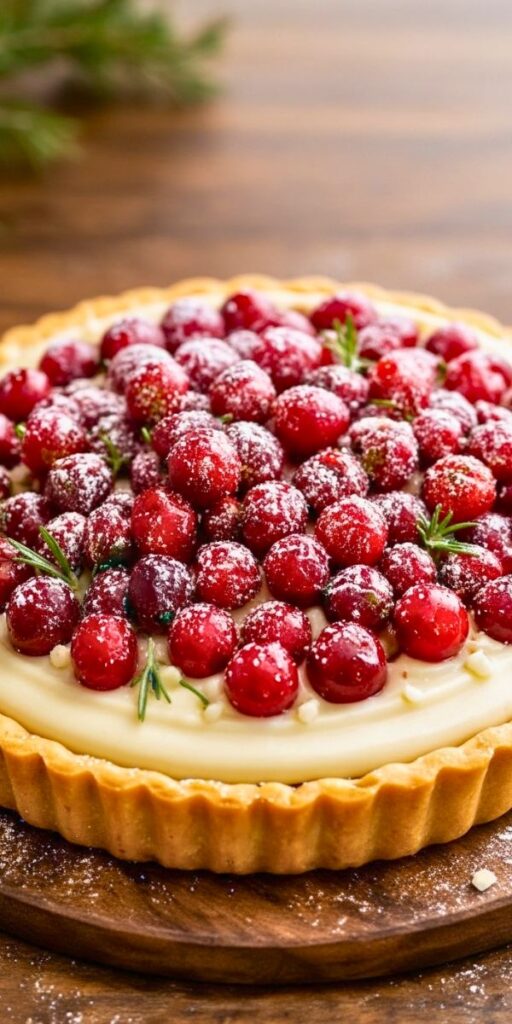 Cranberry White Chocolate Tart Recipe