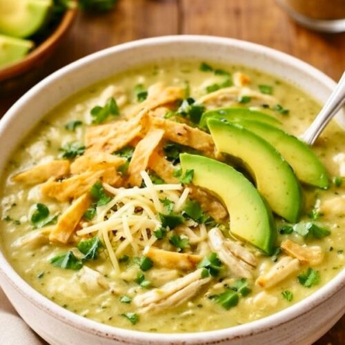 Creamy Green Chicken Enchilada Soup Recipe