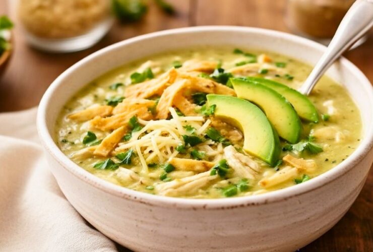 Creamy Green Chicken Enchilada Soup Recipe