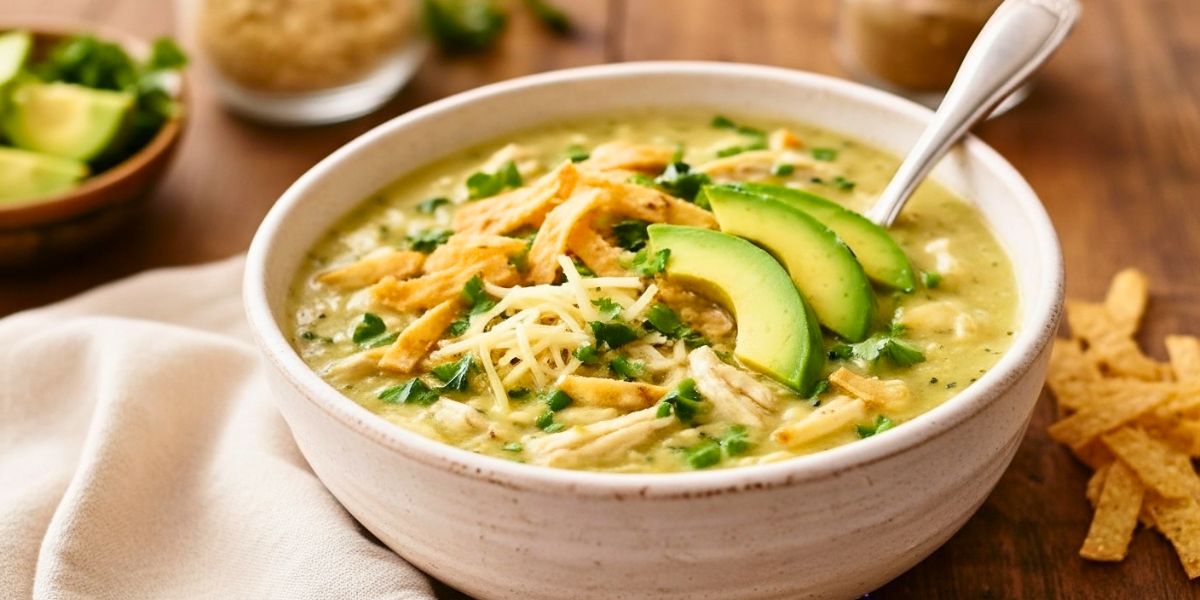 Creamy Green Chicken Enchilada Soup Recipe