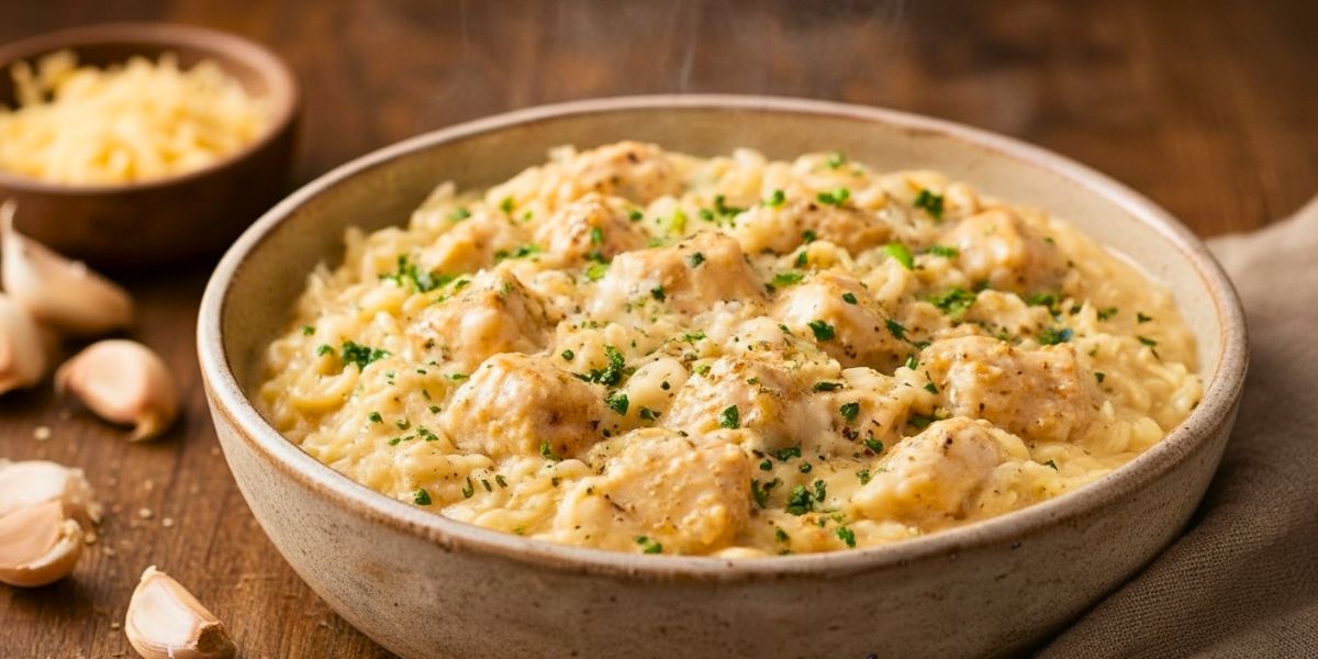 Creamy Instant Pot Chicken and Rice Recipe