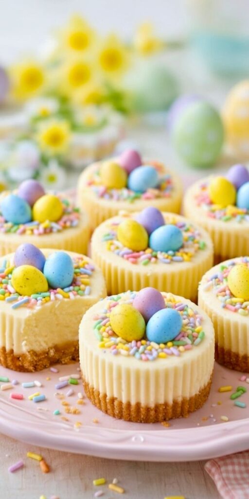 Creamy Mini Easter Cheesecakes Recipe