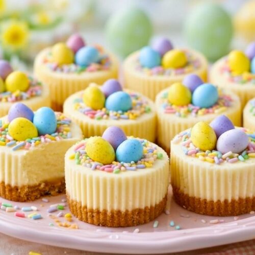 Creamy Mini Easter Cheesecakes Recipe