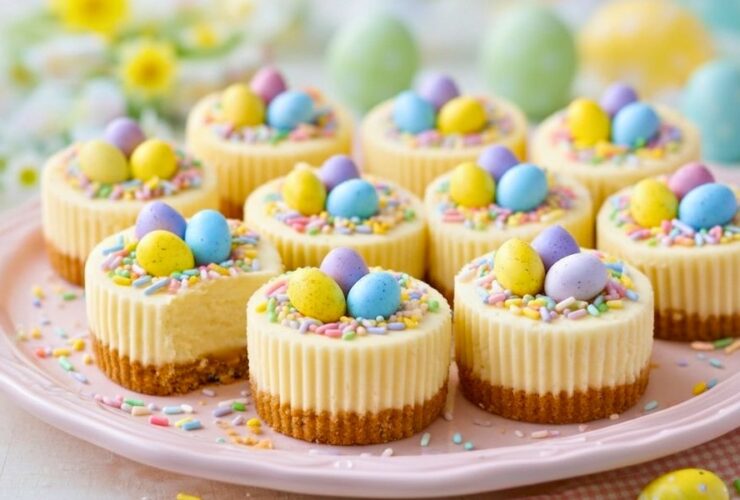 Creamy Mini Easter Cheesecakes Recipe