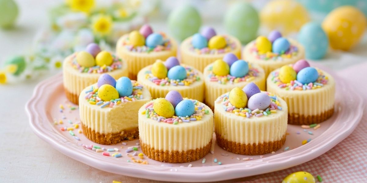 Creamy Mini Easter Cheesecakes Recipe