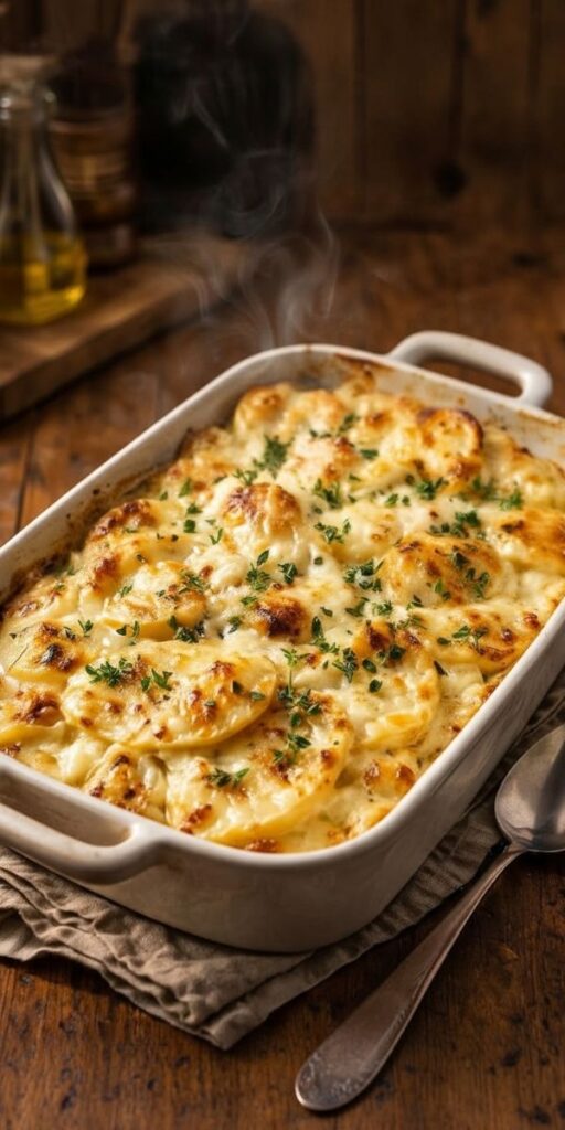 Creamy Scalloped Potatoes with Gruyere Easy Recipe for Cozy Comfort