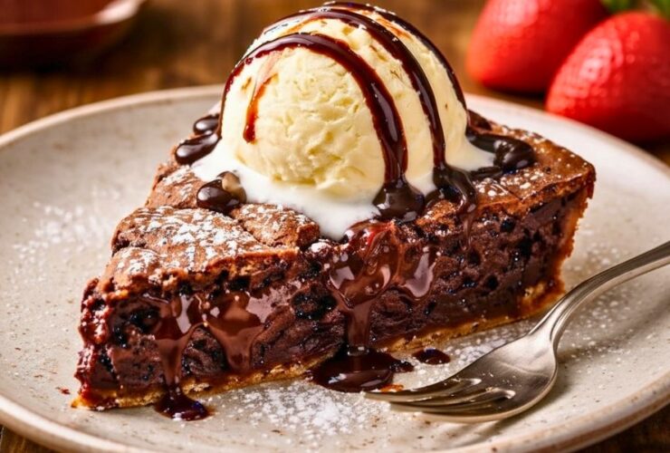 Decadent Hot Fudge Pie Recipe