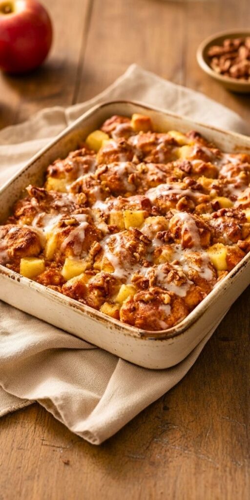 Delicious Apple Fritter Cinnamon Roll Bake Recipe