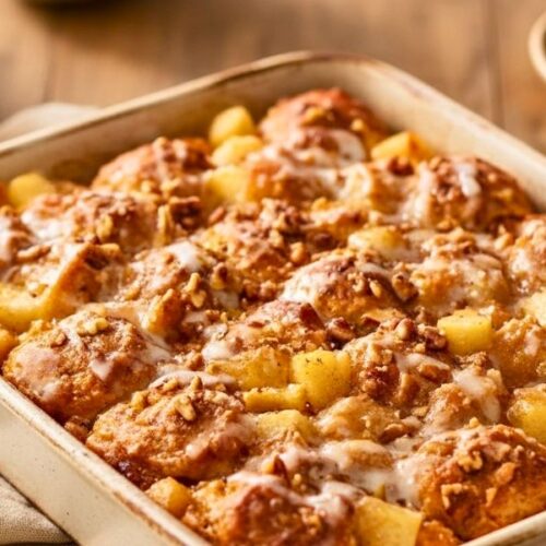 Delicious Apple Fritter Cinnamon Roll Bake Recipe